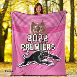 panthers proud premium blanket back to back premiers 2022 version 01 pink