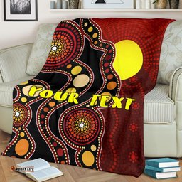 [Custom] Australia Premium Blanket Australia Aboriginal Inspired Life Style  Flag