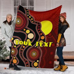 [Custom] Australia Premium Blanket Australia Aboriginal Inspired Life Style  Flag
