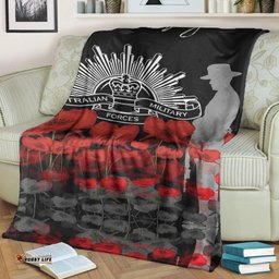 ANZAC Blanket Australia Lest We Forget Soldier
