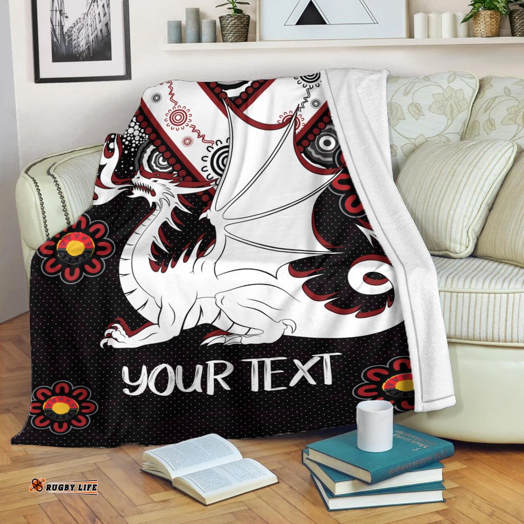Australia Illawarra and St George Naidoc Blanket Custom For Our Elders Boomerangs Blanket