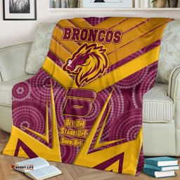 Brisbane Broncos Naidoc Sporty Style Premium Blanket