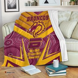 Brisbane Broncos Naidoc Sporty Style Premium Blanket