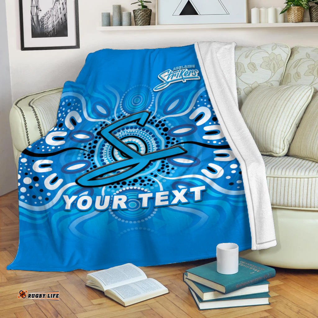 custom personalised adelaide strikers aboriginal cricket 2022 blanket