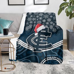 custom blues football christmas blanket merry xmas 2023 mix aboriginal art