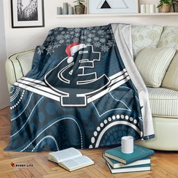 custom blues football christmas blanket merry xmas 2023 mix aboriginal art