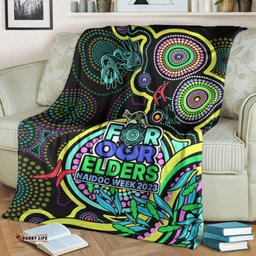 naidoc week 2023 blanket indigenous tribal ver02 yellow
