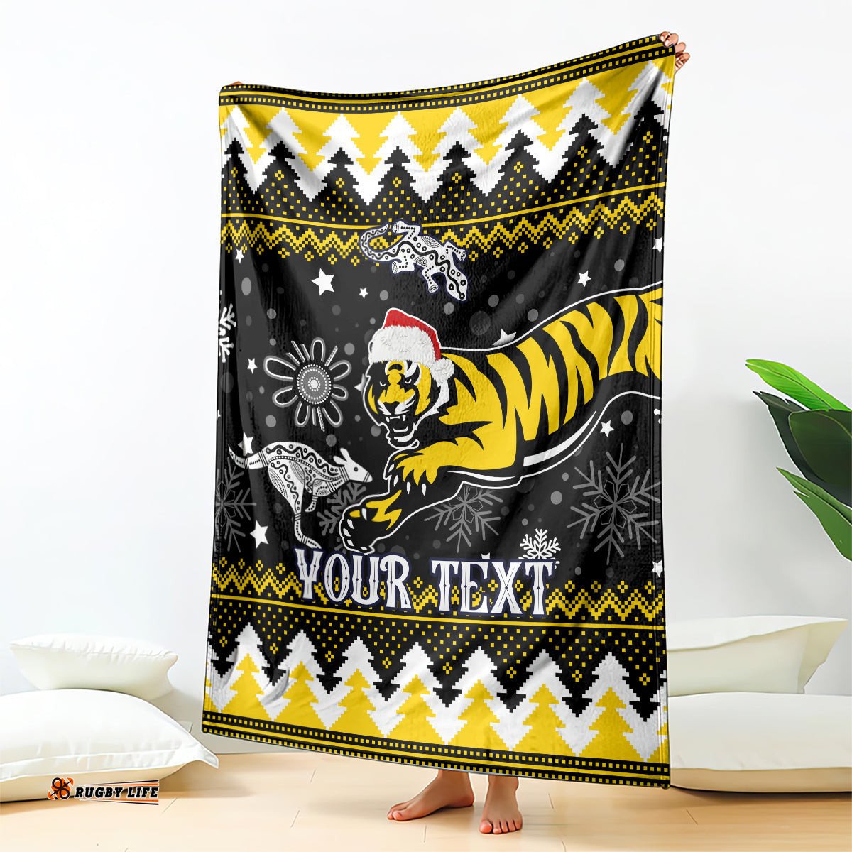custom tigers football blanket christmas vibe 2023