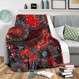 Blankets Aboriginal Animal and Dot Acrylic Paint