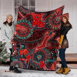 Blankets Aboriginal Animal and Dot Acrylic Paint