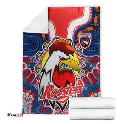 Roosters Indigenous Rugby Custom Blanket Protection Under the Sun