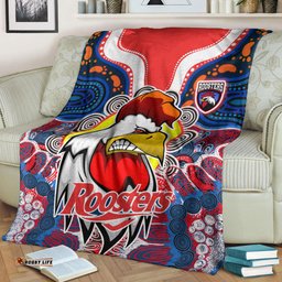 Roosters Indigenous Rugby Custom Blanket Protection Under the Sun