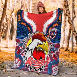 Roosters Indigenous Rugby Custom Blanket Protection Under the Sun