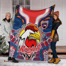 Roosters Indigenous Rugby Custom Blanket Protection Under the Sun
