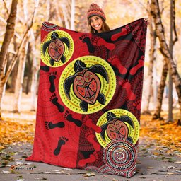 Aboriginal Blanket Aboriginal Turtle With Foot Indigenous