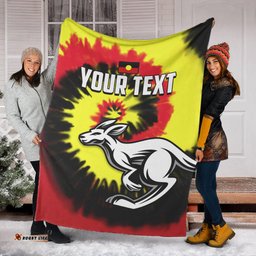 Custom Personalised Australia Aboriginal Premium Blanket Colorful Tie Dye