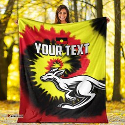 Custom Personalised Australia Aboriginal Premium Blanket Colorful Tie Dye