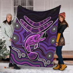 Fishing Aboriginal Premium Blanket No.5