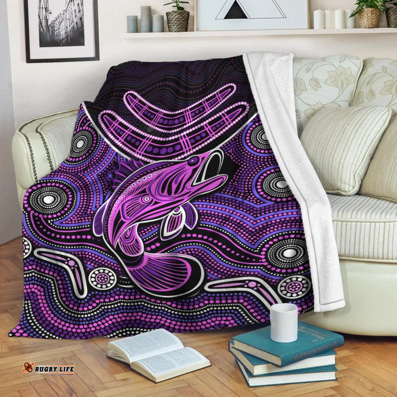 Fishing Aboriginal Premium Blanket No.5