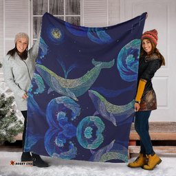 Aboriginal Blanket Australia Deep Sea Blue Whale