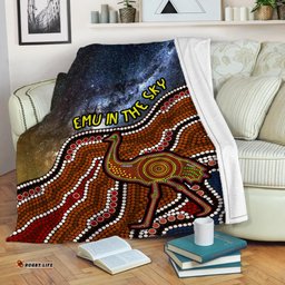 Emu In The Sky Australia Aboriginal Aboriginal Blanket