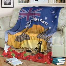 Australia ANZAC Day Soldier Salute Premium Blanket