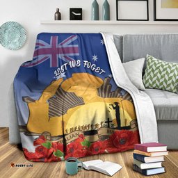 Australia ANZAC Day Soldier Salute Premium Blanket