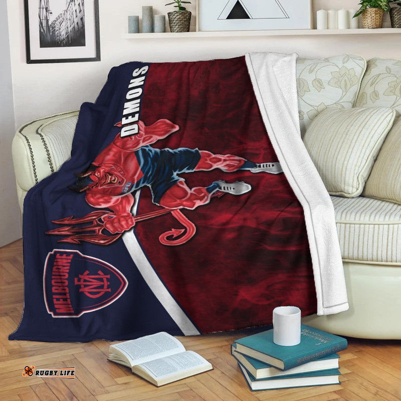 AFL Premium Blanket Demons Fire Style