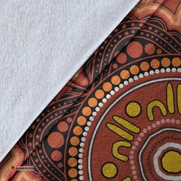 Australia Aboriginal Premium Blanket Indigenous Symbol Dot Painting Art Ver 8