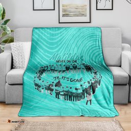 Matildas Til Its Done Custom Blanket Australia Womens Soccer Turquoise Style