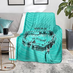 Matildas Til Its Done Custom Blanket Australia Womens Soccer Turquoise Style