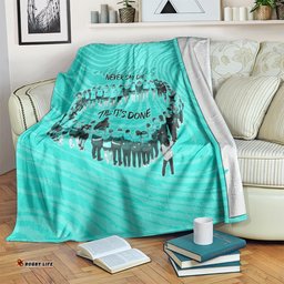 Matildas Til Its Done Custom Blanket Australia Womens Soccer Turquoise Style