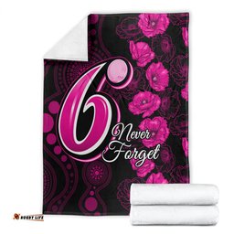 Sixers Cricket Never Forget Custom Blanket ANZAC Day with Poppy Aboriginal