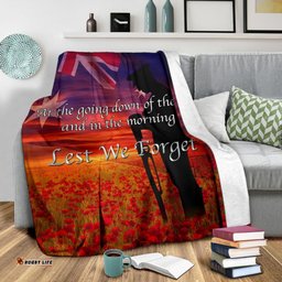 ANZAC Day Premium Blanket Lest We Forget Ver02