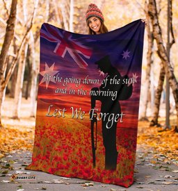 ANZAC Day Premium Blanket Lest We Forget Ver02