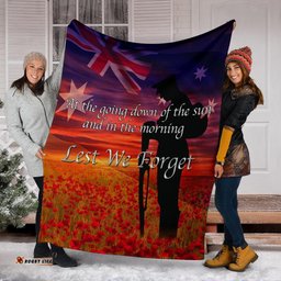 ANZAC Day Premium Blanket Lest We Forget Ver02