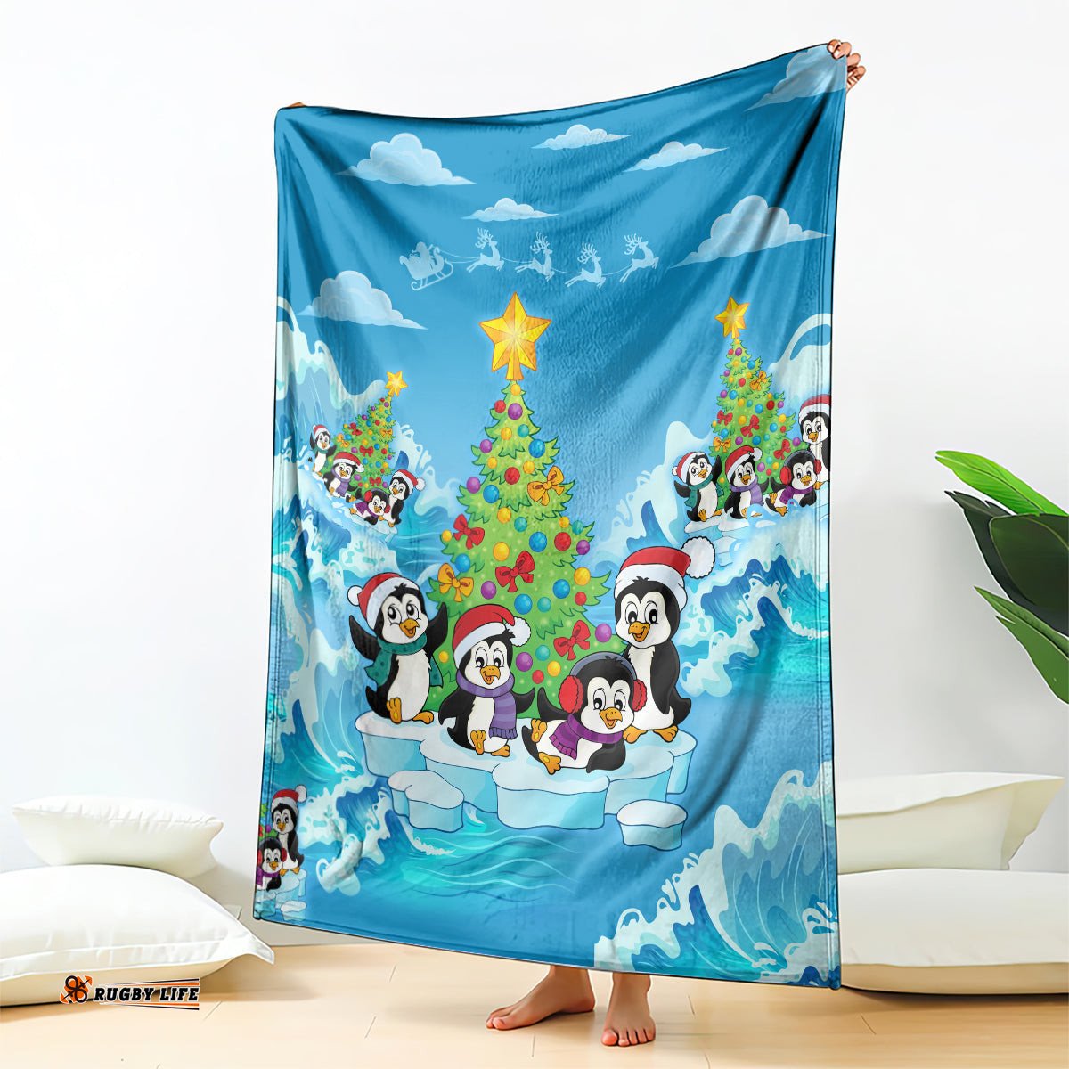 Its Penguining To Look A Lot Like Christmas Blanket