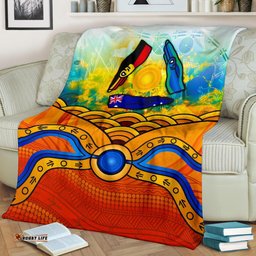 Aboriginal Premium Blanket, Australia Kangaroo NAIDOC Week