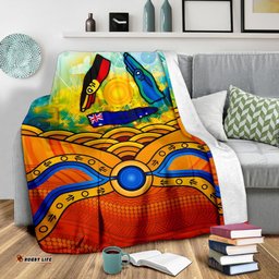 Aboriginal Premium Blanket, Australia Kangaroo NAIDOC Week
