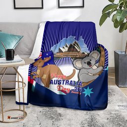 Australia Day Blanket 2024 Proud To Be Australian Flag Color