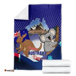 Australia Day Blanket 2024 Proud To Be Australian Flag Color