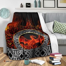Celtic Dragon Premium Blanket Fire Dragon