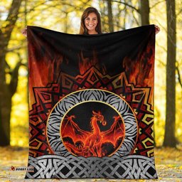 Celtic Dragon Premium Blanket Fire Dragon