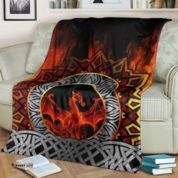 Celtic Dragon Premium Blanket Fire Dragon