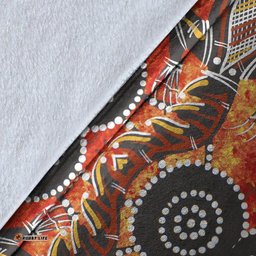 Aboriginal Blanket Aboriginal Platypus Dot Painting