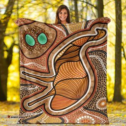 Aboriginal Blanket Aboriginal Emu Dot Painting