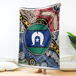 Torest Trait Islands Mix Aboriginal Pattern Blanket 09