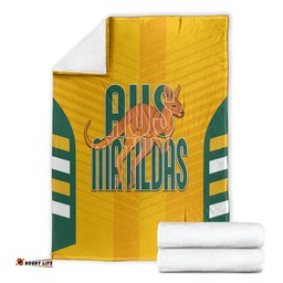 custom australia soccer blanket go matildas dynamic national colors