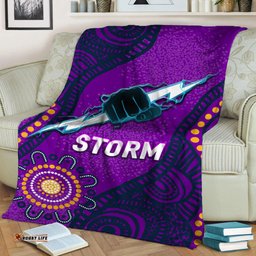 Storm Rugby Aboriginal Art Blanket
