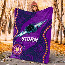 Storm Rugby Aboriginal Art Blanket